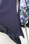 画像4: Qutie Frash / チャイナ着物袖チュニック  黒×青 Y-26-01-20-022-QU-TO-AS-ZI (4)