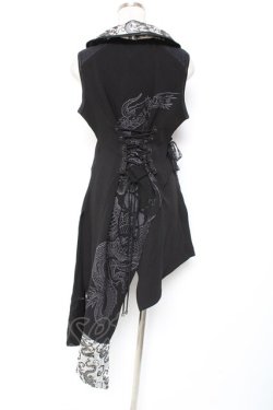 画像3: Qutie Frash / アシメチャイナチュニック  黒 Y-26-01-20-023-QU-OP-SZ-ZY