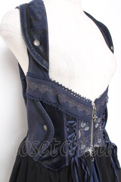 画像5: OZZ ANGELO / 薔薇刺繍ホルターベスト  ネイビー Y-26-01-20-025-OO-TO-HR-ZY