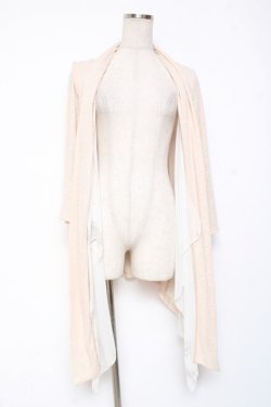 画像1: Rozen Kavalier / 羽根プリントロングカーディガン  ベージュ Y-26-01-20-026-OO-TO-SZ-ZY