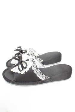 画像2: Alice Mashiro / MAパンタレールリボンシューズ  黒 Y-26-01-22-042-LO-ZA-SZ-ZY