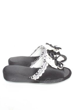 画像4: Alice Mashiro / MAパンタレールリボンシューズ  黒 Y-26-01-22-042-LO-ZA-SZ-ZY