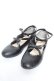画像1: m petit by misako / AMリボンストラップパンプス LL 中黒 Y-26-01-22-043-LO-SH-SZ-ZY (1)