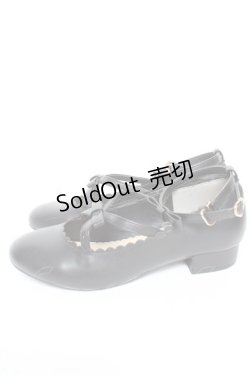 画像2: m petit by misako / AMリボンストラップパンプス LL 中黒 Y-26-01-22-043-LO-SH-SZ-ZY