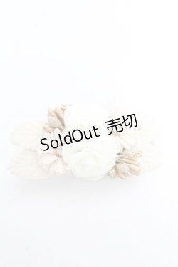 画像1: axes femme / フラワーモチーフクリップ  生成り Y-26-01-22-007-AX-AC-SZ-ZY