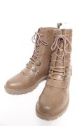 axes femme / ナポレオンレースアップブーツ ｍ ベージュ Y-26-01-22-045-AX-SH-SZ-ZY