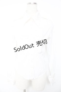 画像1: BPN / ストライプブラウス M 白 Y-26-01-22-049-GO-BL-SZ-ZY