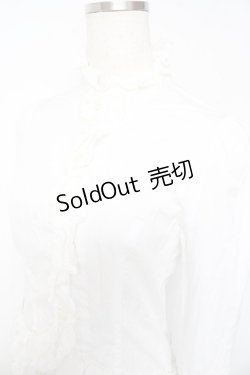 画像3: BPN / フリルシフォンアシメブラウス M 白 Y-26-01-22-051-GO-BL-SZ-ZY