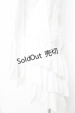 画像4: BPN / フリルシフォンアシメブラウス M 白 Y-26-01-22-051-GO-BL-SZ-ZY