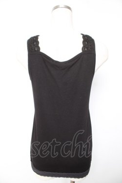 画像2: axes femme / ローズ×パールタンク  黒 Y-26-01-22-053-AX-TO-SZ-ZY