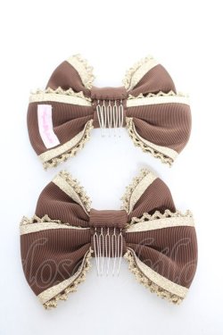 画像2: Angelic Pretty / ブレードリボンコーム  ブラウン Y-26-01-22-009-AP-ZA-SZ-ZY