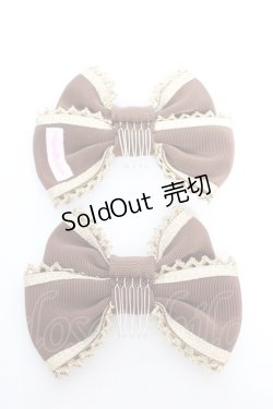 画像2: Angelic Pretty / ブレードリボンコーム  ブラウン Y-26-01-22-009-AP-ZA-SZ-ZY