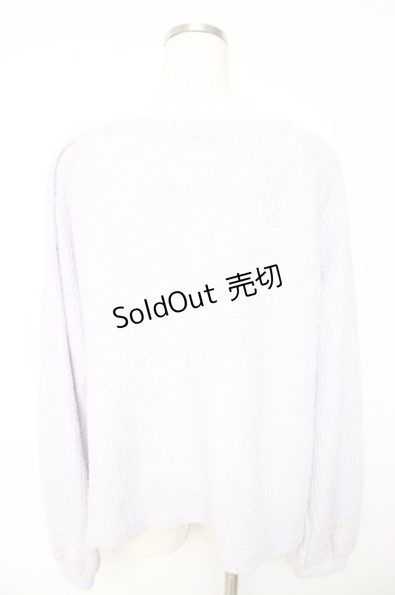 画像2: axes femme / レースアッププルオーバー F ラベンダー Y-26-01-22-057-AX-TO-SZ-ZT631 (2)