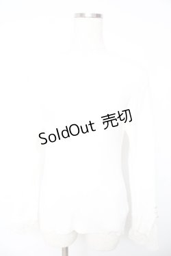 画像1: axes femme / 吸湿発熱袖レースニットプルオーバー  アイボリー Y-26-01-22-058-AX-TO-SZ-ZY