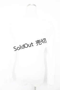 画像2: axes femme / 吸湿発熱袖レースニットプルオーバー  アイボリー Y-26-01-22-058-AX-TO-SZ-ZY