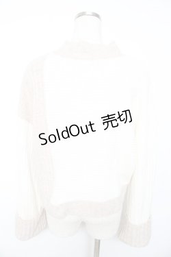 画像2: axes femme / 配色ラメニット  生成り Y-26-01-22-067-AX-TO-SZ-ZY