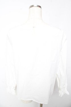 画像2: F i.n.t / フラワーバスケット刺繍プルオーバーブラウス  白 Y-26-01-22-073-CA-TO-SZ-ZY