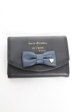 画像1: m petit by misako / サンリオキャラクターズコラボクロミコインケース  黒 Y-26-01-22-012-LO-ZA-SZ-ZY