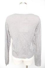 画像2: axes femme / アーガイルJQカーディガン M グレー Y-26-01-22-082-AX-TO-SZ-ZT625 (2)