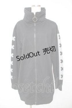 画像1: NieR Clothing / HIGH NECK LONG ZIP OUTER  黒 Y-26-01-22-085-PU-TO-SZ-ZY