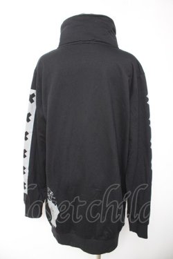 画像2: NieR Clothing / HIGH NECK LONG ZIP OUTER  黒 Y-26-01-22-085-PU-TO-SZ-ZY