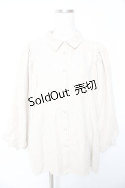 画像1: axes femme / ボリューム袖コーデュロイブラウス  生成り Y-26-01-22-091-AX-BL-SZ-ZY