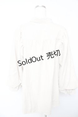 画像2: axes femme / ボリューム袖コーデュロイブラウス  生成り Y-26-01-22-091-AX-BL-SZ-ZY