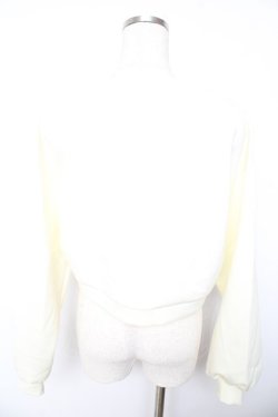 画像2: F i.n.t / 刺繍入りダンボールニットプルオーバー F アイボリー Y-26-01-22-099-CA-TO-SZ-ZY