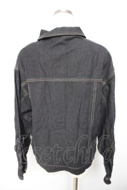 画像2: F i.n.t / 袖レースアップオーバーデニムジャケット F 黒 Y-26-01-22-105-CA-JA-SZ-ZY