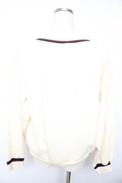 画像2: F i.n.t / チルデン風腰丈スウェットプルオーバー F アイボリー Y-26-01-22-110-CA-TO-SZ-ZY