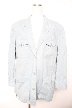 画像1: PINK HOUSE / チェック切替トレンチジャケット F サックス Y-26-01-22-112-LO-JA-SZ-ZY