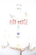 画像2: PINK HOUSE / フード付きワッペンブルゾン F 白 Y-26-01-22-115-LO-CO-SZ-ZTC072 (2)