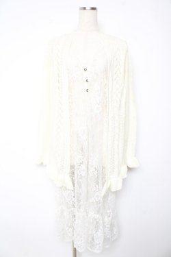 画像1: axes femme / レイヤード風デザインカーディガン  生成り Y-26-01-22-124-AX-TO-SZ-ZY