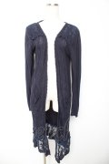 axes femme / ロングカーディガン  紺 Y-26-01-22-125-AX-TO-SZ-ZY