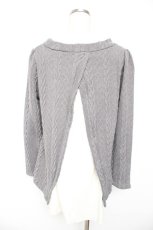 画像2: axes femme / ニットレイヤードワンピース M グレー Y-26-01-22-129-AX-OP-SZ-ZT498 (2)
