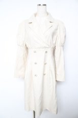 画像1: axes femme POETIQUE / ダブル釦タックデザインワンピース M ベージュ Y-26-01-22-134-AX-OP-SZ-ZI (1)