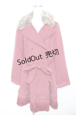 画像1: axes femme / バラ付きトレンチコート  ワイン Y-26-01-22-139-AX-CO-SZ-ZY