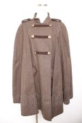 axes femme / ナポレオンマント風コート  ブラウン Y-26-01-22-140-AX-CO-SZ-ZY
