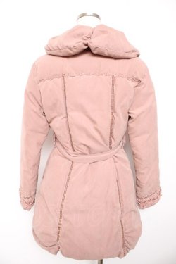 画像2: axes femme / レース使いダウン  ピンク Y-26-01-22-144-AX-CO-SZ-ZTC049