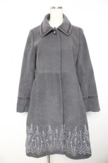 画像1: axes femme / オーナメント刺繍入りコート L グレー Y-26-01-22-146-AX-CO-SZ-ZTC046 (1)