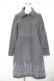 画像1: axes femme / オーナメント刺繍入りコート L グレー Y-26-01-22-146-AX-CO-SZ-ZTC046 (1)