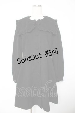 画像1: axes femme POETIQUE / セーラーカラーコート  黒 Y-26-01-22-147-AX-CO-SZ-ZTC049