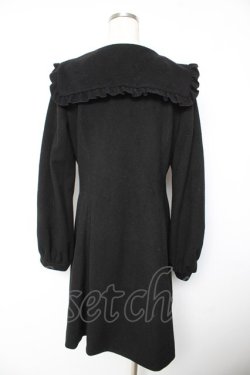 画像2: axes femme POETIQUE / セーラーカラーコート  黒 Y-26-01-22-147-AX-CO-SZ-ZTC049