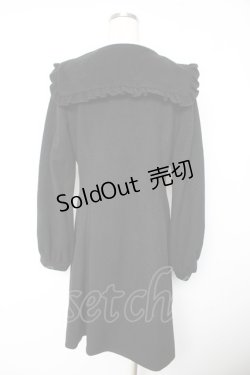 画像2: axes femme POETIQUE / セーラーカラーコート  黒 Y-26-01-22-147-AX-CO-SZ-ZTC049