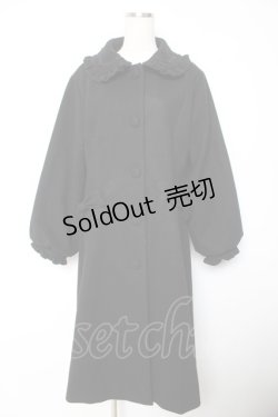 画像1: m petit by misako / TT*AOKロングコート L 中黒 Y-26-01-22-148-LO-CO-SZ-ZY
