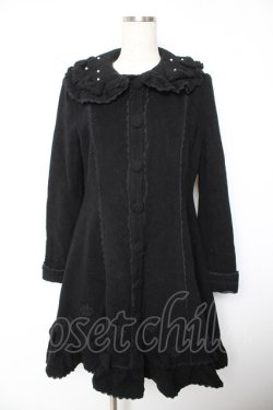 画像1: metamorphose / マーガレットコート  黒 Y-26-01-22-149-ME-CO-SZ-ZTC049