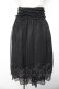 画像1: BPN / 裾レースシフォンスカート  黒 Y-26-01-22-156-GO-SK-SZ-ZY (1)