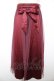 画像1: axes femme / サテン×チュールスカート  ワイン Y-26-01-22-157-AX-SK-SZ-ZY (1)
