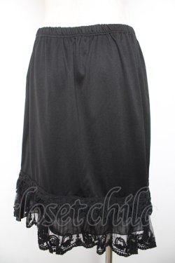 画像2: axes femme / プチバラペチスカート  黒 Y-26-01-22-158-AX-SK-SZ-ZY