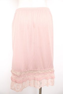 画像2: axes femme / レース&プリーツペチミドルスカート  ピンク Y-26-01-22-160-AX-TO-SZ-ZY
